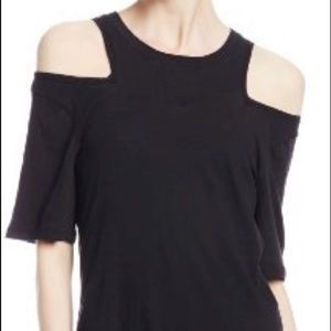 BCBG generation black cold shoulder tunic.